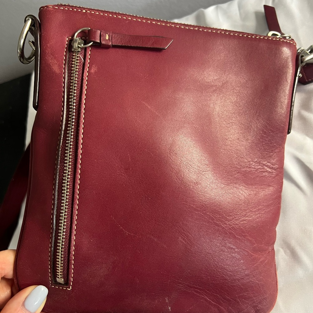 Coach Hampton Red Leather Swing Crossbody Bag - Picture 2 of 14